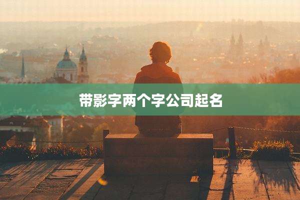 带影字两个字公司起名