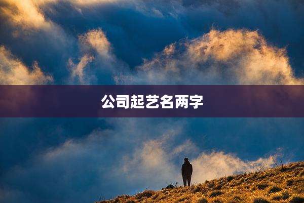 公司起艺名两字