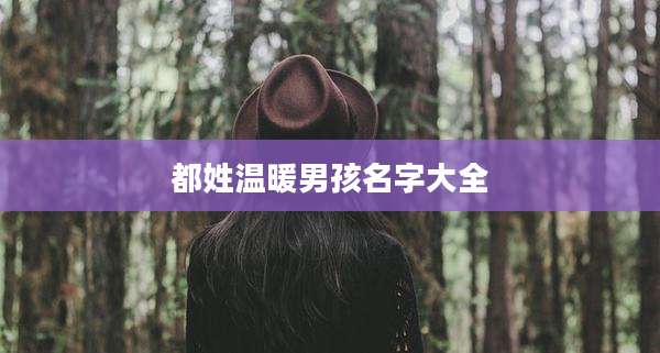 都姓温暖男孩名字大全