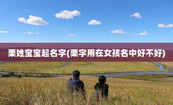 栗姓宝宝起名字(栗字用在女孩名中好不好)