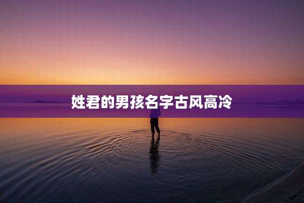 姓君的男孩名字古风高冷