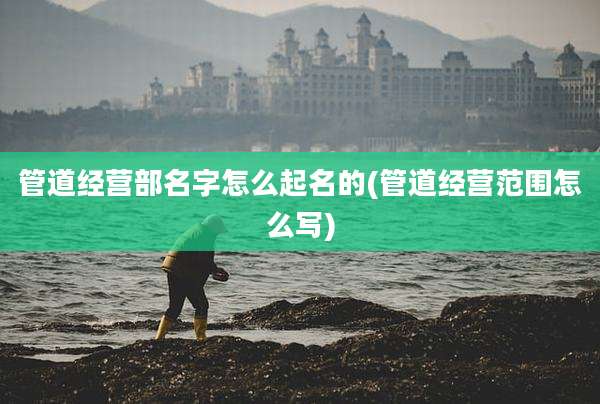 管道经营部名字怎么起名的(管道经营范围怎么写)