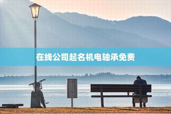 在线公司起名机电轴承免费