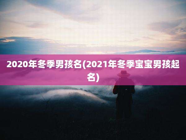 2020年冬季男孩名(2021年冬季宝宝男孩起名)