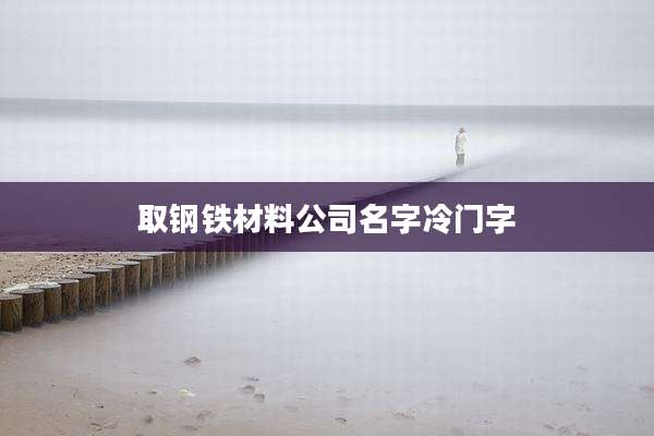 取钢铁材料公司名字冷门字