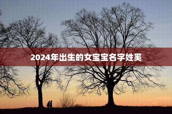 2024年出生的女宝宝名字姓奚