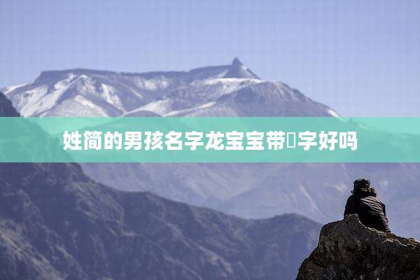 姓简的男孩名字龙宝宝带燊字好吗