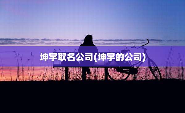 坤字取名公司(坤字的公司)
