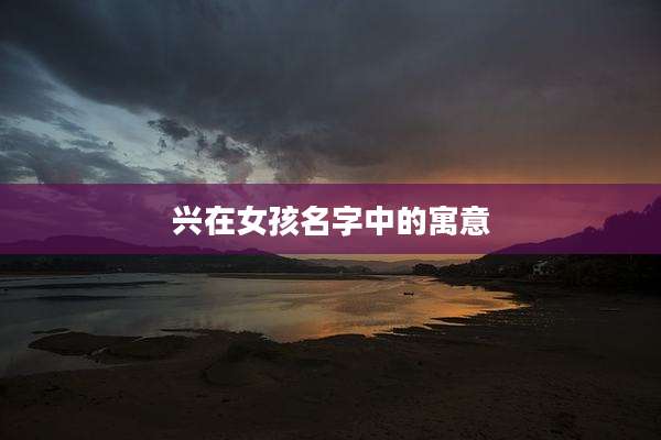 兴在女孩名字中的寓意