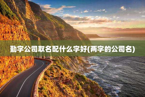 勤字公司取名配什么字好(两字的公司名)