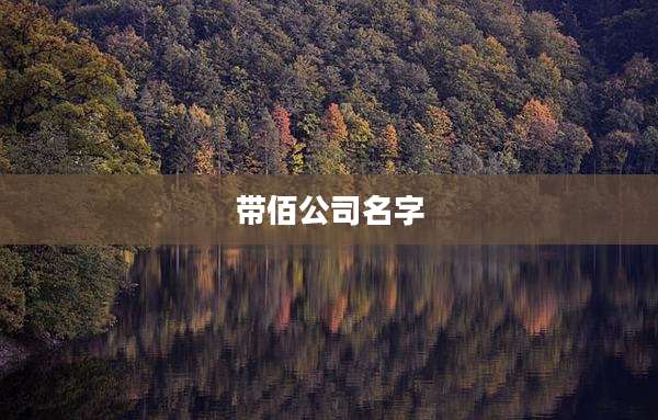 带佰公司名字