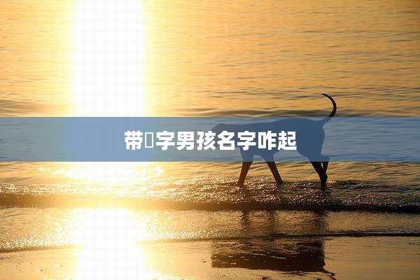 带莀字男孩名字咋起