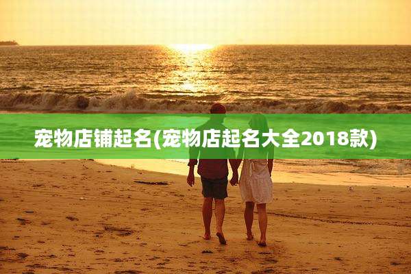宠物店铺起名(宠物店起名大全2018款)