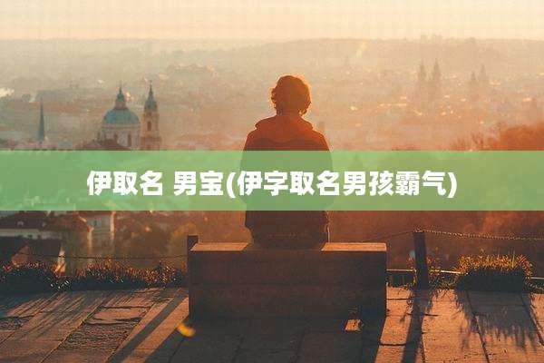 伊取名 男宝(伊字取名男孩霸气)