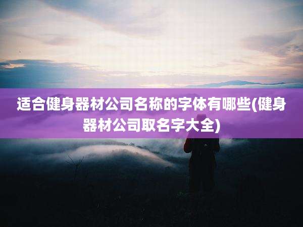 适合健身器材公司名称的字体有哪些(健身器材公司取名字大全)