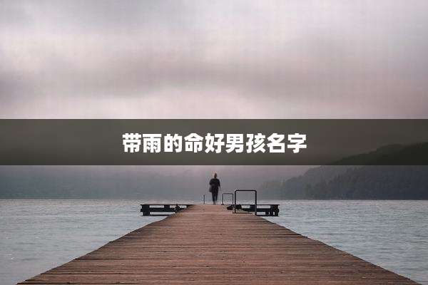 带雨的命好男孩名字