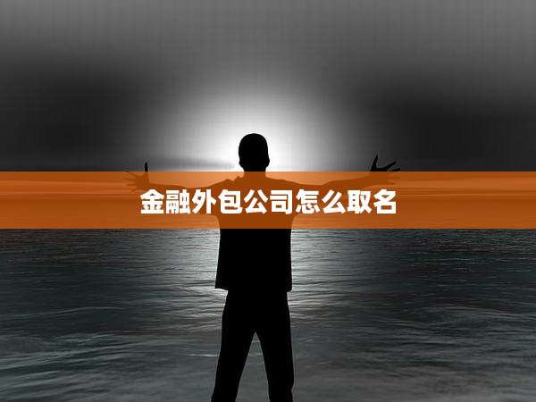 金融外包公司怎么取名
