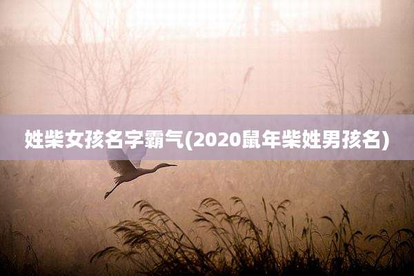 姓柴女孩名字霸气(2020鼠年柴姓男孩名)