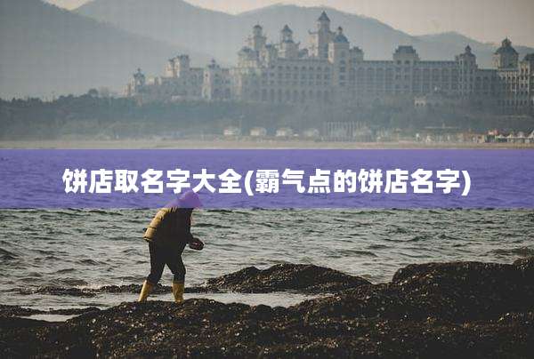 饼店取名字大全(霸气点的饼店名字)