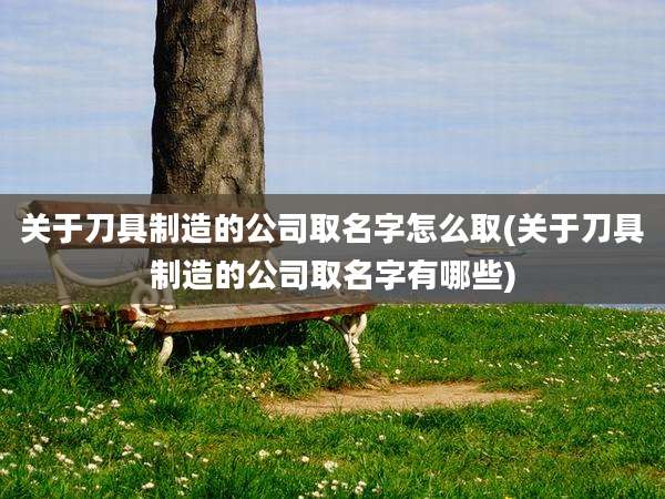 关于刀具制造的公司取名字怎么取(关于刀具制造的公司取名字有哪些)
