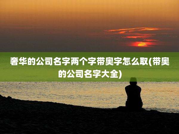 奢华的公司名字两个字带奥字怎么取(带奥的公司名字大全)