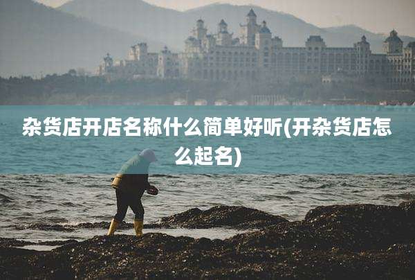 杂货店开店名称什么简单好听(开杂货店怎么起名)