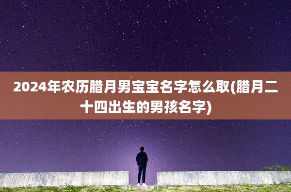 2024年农历腊月男宝宝名字怎么取(腊月二十四出生的男孩名字)