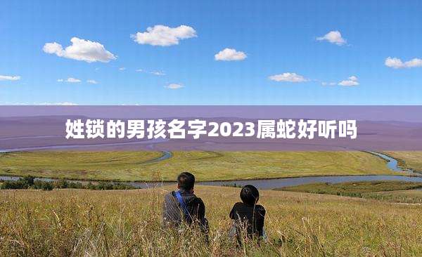 姓锁的男孩名字2023属蛇好听吗