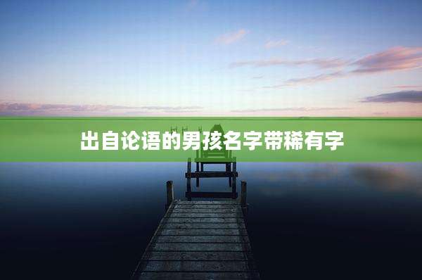 出自论语的男孩名字带稀有字