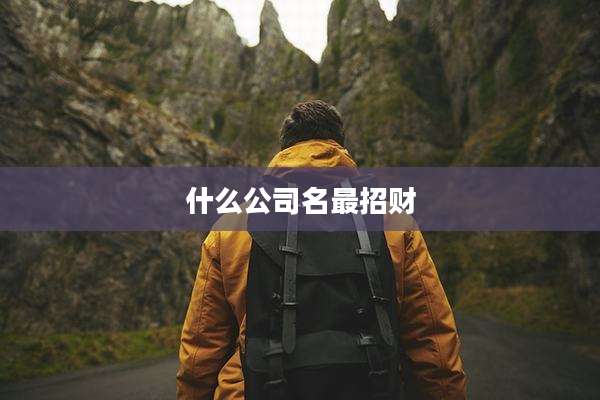 什么公司名最招财