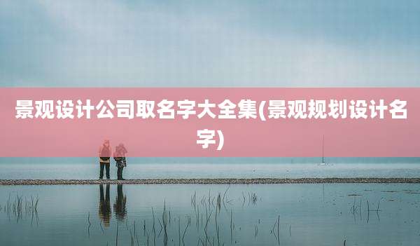 景观设计公司取名字大全集(景观规划设计名字)
