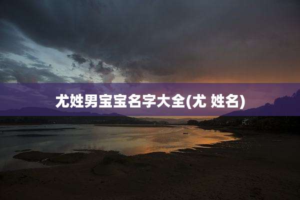 尤姓男宝宝名字大全(尤 姓名)