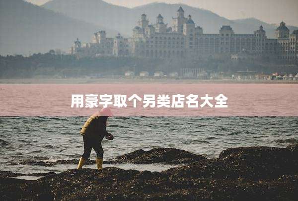 用豪字取个另类店名大全
