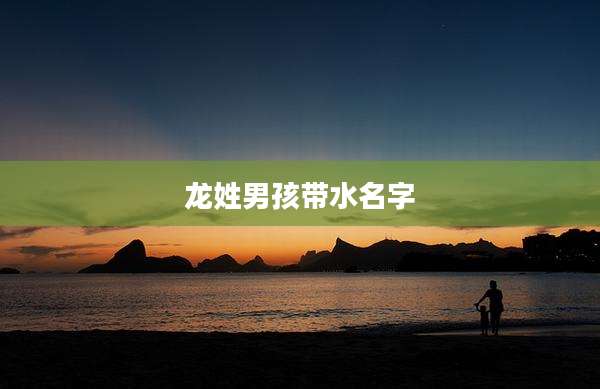 龙姓男孩带水名字