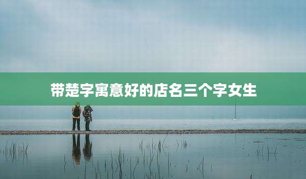 带楚字寓意好的店名三个字女生