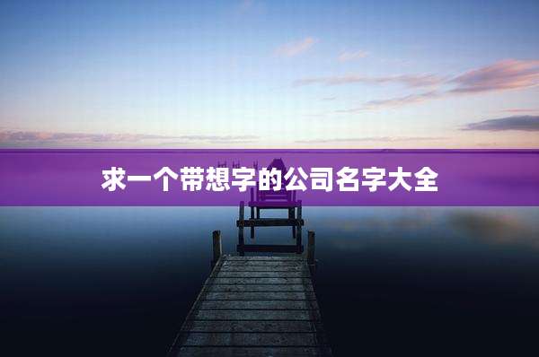 求一个带想字的公司名字大全