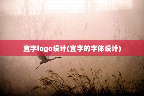 宜字logo设计(宜字的字体设计)
