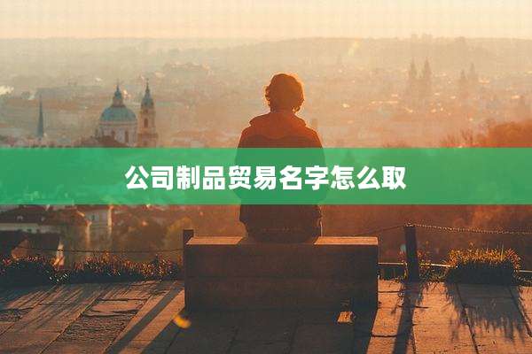 公司制品贸易名字怎么取