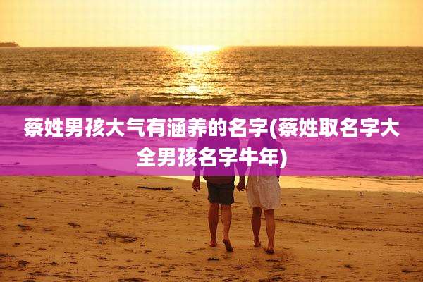 蔡姓男孩大气有涵养的名字(蔡姓取名字大全男孩名字牛年)