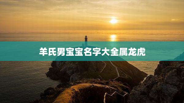 羊氏男宝宝名字大全属龙虎