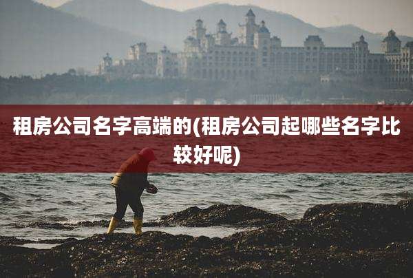 租房公司名字高端的(租房公司起哪些名字比较好呢)