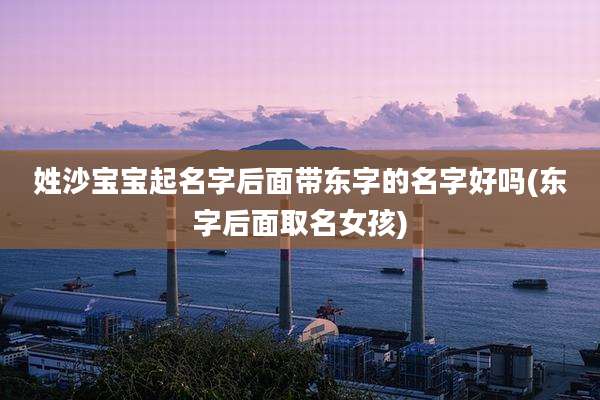 姓沙宝宝起名字后面带东字的名字好吗(东字后面取名女孩)