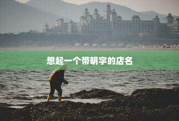 想起一个带明字的店名