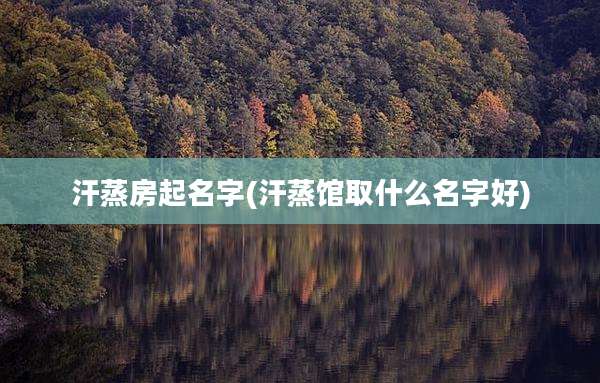 汗蒸房起名字(汗蒸馆取什么名字好)