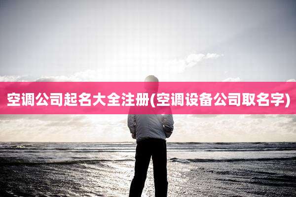 空调公司起名大全注册(空调设备公司取名字)