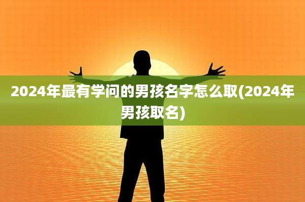 2024年最有学问的男孩名字怎么取(2024年男孩取名)