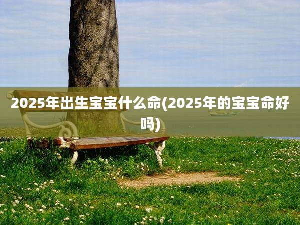 2025年出生宝宝什么命(2025年的宝宝命好吗)