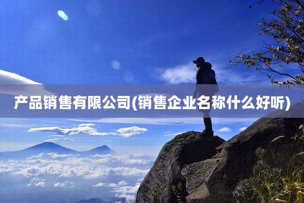 产品销售有限公司(销售企业名称什么好听)
