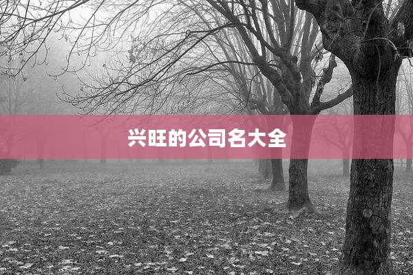 兴旺的公司名大全