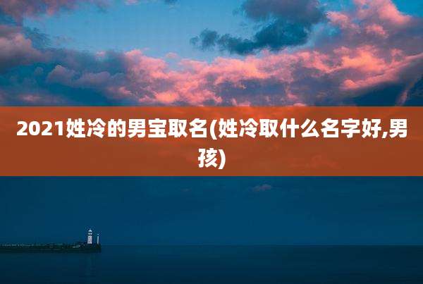2021姓冷的男宝取名(姓冷取什么名字好,男孩)